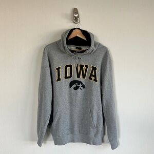 Iowa Hawkeyes Grey Hoodie Size Large